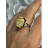 925 STERLING SILVER YASHMA & CITRINE RING SIZE 8