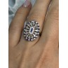 Beautiful 925 Sterling Silver CZ Ring Size 7.5