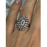 Beautiful 925 Sterling Silver CZ Ring Size 7.5