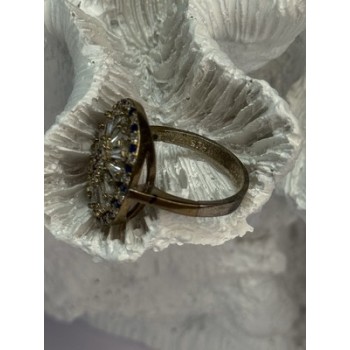 Beautiful 925 Sterling Silver CZ Ring Size 7.5