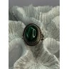 VINTAGE 925 STERLING SILVER MALACHITE RING SIZE 9