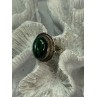 VINTAGE 925 STERLING SILVER MALACHITE RING SIZE 9