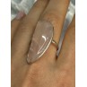 VINTAGE 925 STERLING SILVER MORGANITE RING SIZE 8