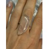 VINTAGE 925 STERLING SILVER MORGANITE RING SIZE 8