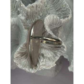 VINTAGE 925 STERLING SILVER MORGANITE RING SIZE 8