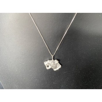 925 Sterling Silver Panther Big Cat Pendant Necklace