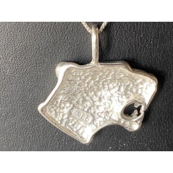 925 Sterling Silver Panther Big Cat Pendant Necklace