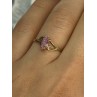 10K YELLOW GOLD MORGANITE RING SIZE 7.5