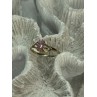 10K YELLOW GOLD MORGANITE RING SIZE 7.5
