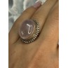 BEAUTIFUL VINTAGE 925 STERLING SILVER MORGANITE RING SIZE 5.5