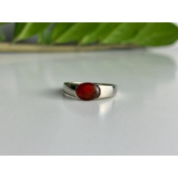 Vintage 925 Sterling Silver Agate Ring Size 7.25