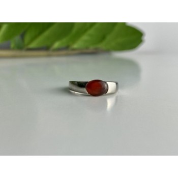 Vintage 925 Sterling Silver Agate Ring Size 7.25
