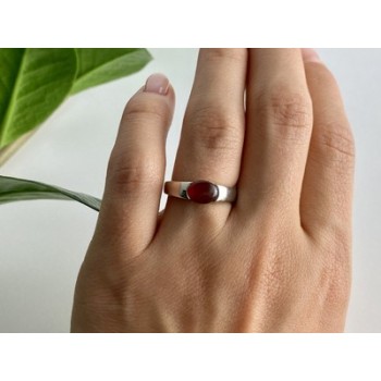 Vintage 925 Sterling Silver Agate Ring Size 7.25