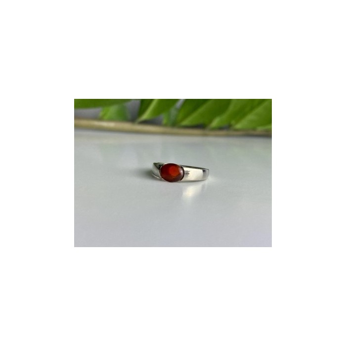 Vintage 925 Sterling Silver Agate Ring Size 7.25