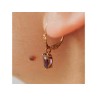 14K YELLOW GOLD AMETHYST EARRINGS