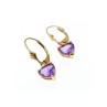 14K YELLOW GOLD AMETHYST EARRINGS