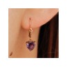 14K YELLOW GOLD AMETHYST EARRINGS