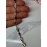 925 STERLING SILVER GOLD PLATED SAPPHIRE BRACELET LENGTH 7.5 in