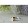 925 Sterling Silver Citrine Ring Size 7.5