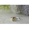 925 Sterling Silver Citrine Ring Size 7.5