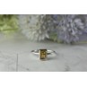 925 Sterling Silver Citrine Ring Size 7.5