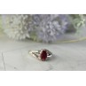 925 Sterling Silver Pink Topaz & Diamonds Ring Size 6