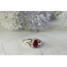 925 Sterling Silver Pink Topaz & Diamonds Ring Size 6
