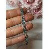 925 STERLING SILVER BRACELET AQUAMARINE LENGTH 7.5 in