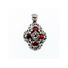 925 Sterling Silver Garnet Pendant