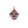 925 Sterling Silver Garnet Pendant