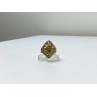 925 Sterling Silver Gold Plated Citrine Ring Size 5.5