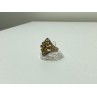 925 Sterling Silver Gold Plated Citrine Ring Size 5.5