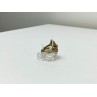 925 Sterling Silver Gold Plated Citrine Ring Size 5.5