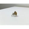 925 Sterling Silver Gold Plated Citrine Ring Size 5.5
