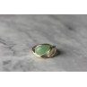 925 Sterling Silver Green Nephrite Ring Size 6.5