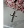 925 STERLING SILVER CROSS LENGTH 3 in