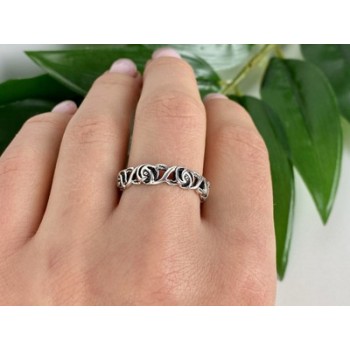 Vintage Sterling Silver Ring Size 10.25