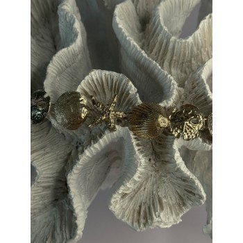 Summer Ocean Shell Star 925 Sterling Silver Bracelet Length 7