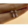 14K YELLOW GOLD CZ EARRINGS