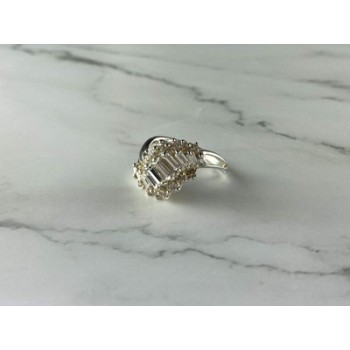 925 Sterling Silver CZ Ring Size 11.5