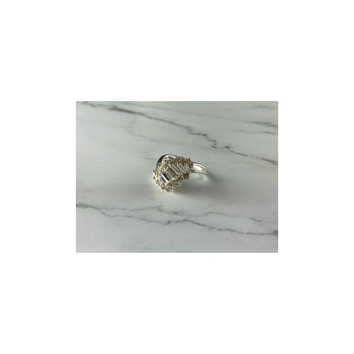 925 Sterling Silver CZ Ring Size 11.5