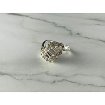925 Sterling Silver CZ Ring Size 11.5
