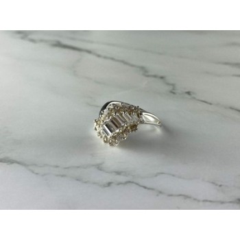 925 Sterling Silver CZ Ring Size 11.5