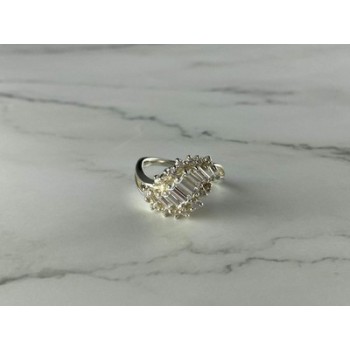 925 Sterling Silver CZ Ring Size 11.5