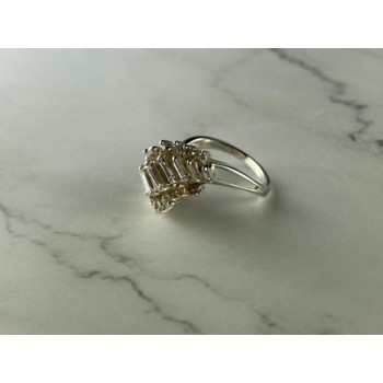 925 Sterling Silver CZ Ring Size 11.5