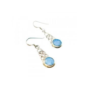 925 Sterling Silver Larimar Earrings