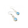 925 Sterling Silver Larimar Earrings