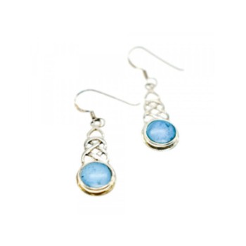 925 Sterling Silver Larimar Earrings