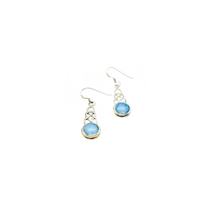 925 Sterling Silver Larimar Earrings