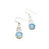 925 Sterling Silver Larimar Earrings